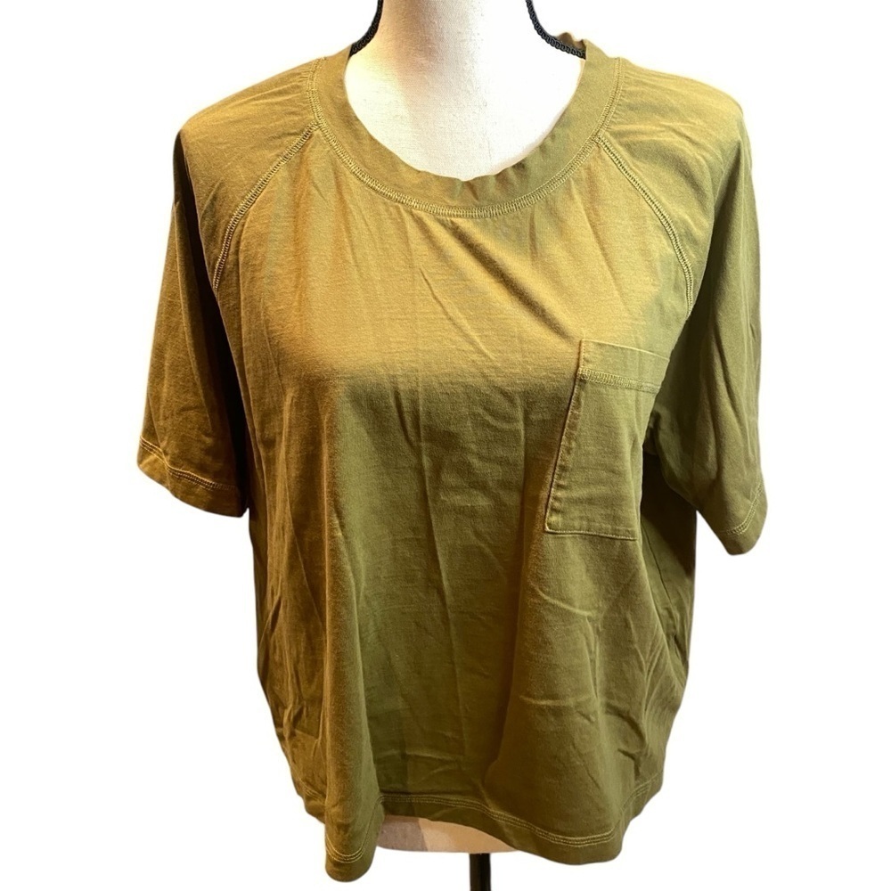 Pendleton Women’s Crop T-Shirt Olive Green Size XL